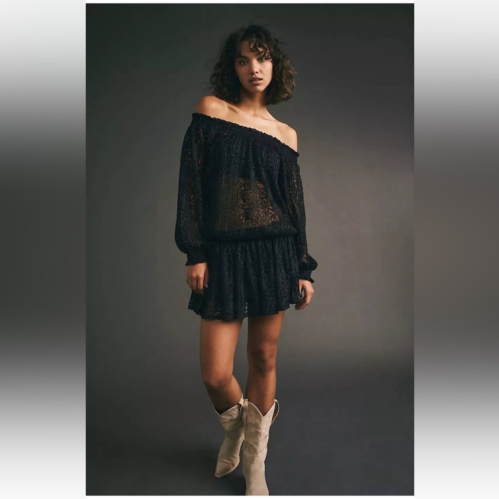 Free People Carina Meadow Lace Mini Dress Size XS